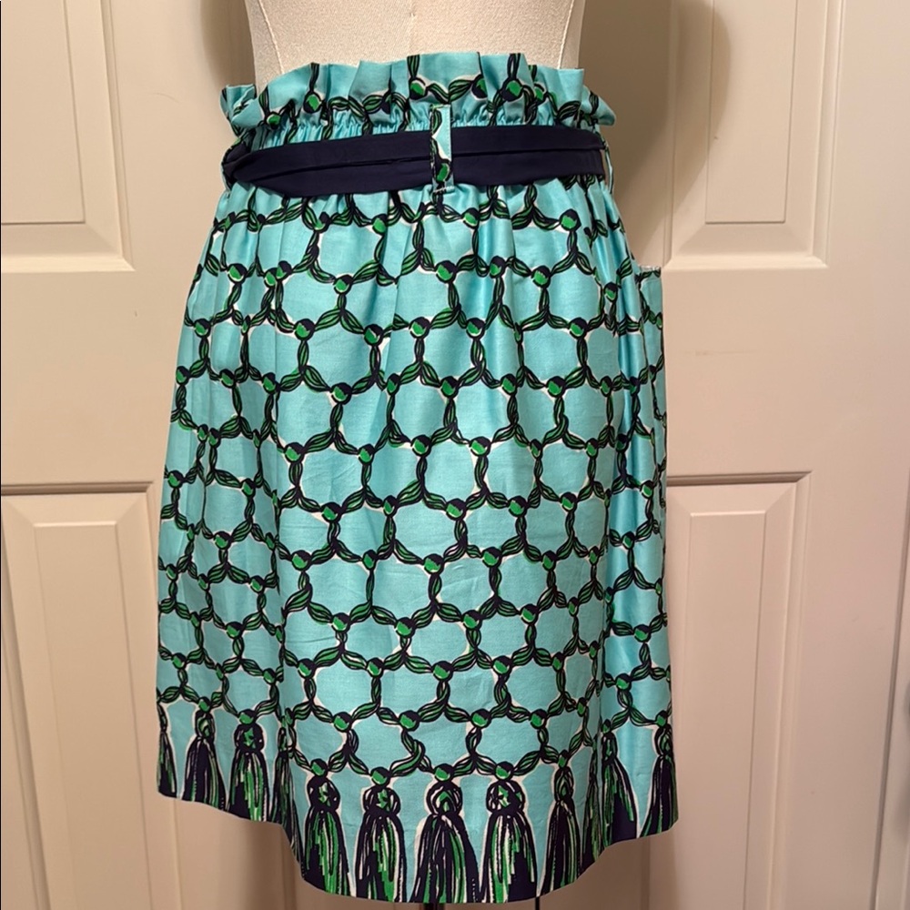 Lilly Pulitzer Blue and Green Patterned Skirt - Picture 3 of 5